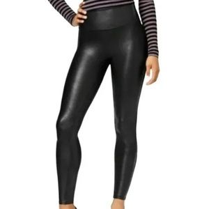 Stella Luce Black Vegan Leather Leggings Women size small